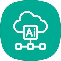 Cloud Based Architecture Vector Icon Design