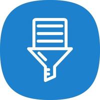 Data Filtering Vector Icon Design
