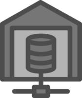 Data Warehouse Vector Icon Design