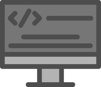 diseño de icono de vector de programación