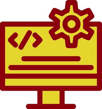 Code Engineering Vector Icon Design