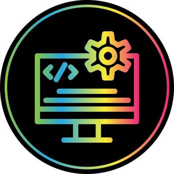 Code Engineering Vector Icon Design