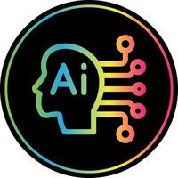 Artificial Consciousness Vector Icon Design