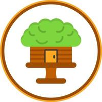 diseño de icono de vector de casa de árbol