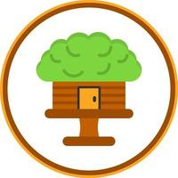 Tree House Vector Icon Design