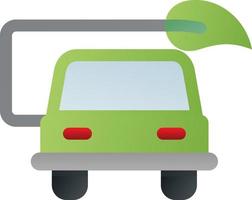 Eco Car Vector Icon Design