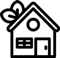 Eco Home Vector Icon Design