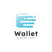 E wallet logo design vector design template