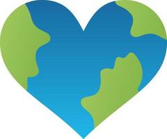 Earth Love Vector Icon Design