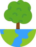 World Trees Vector Icon Design