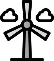 Wind Turbine Vector Icon Design