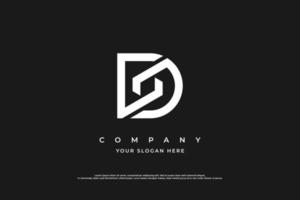 Initial Letter SD Logo or DS Logo Design Vector