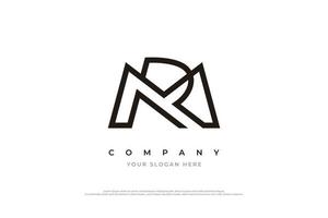 Letter MR Logo or RM Logo Design Vector Template