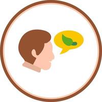 diseño de icono de vector de conversación ecológica