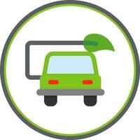 Eco Car Vector Icon Design