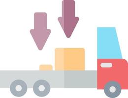 Truck Loading Vector Icon Design