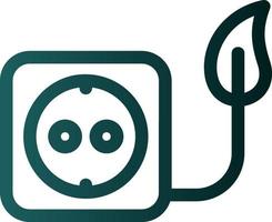 Eco Socket Vector Icon Design