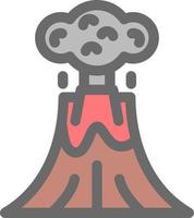 Volcano Vector Icon Design