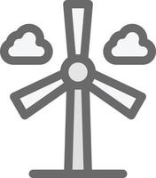 Wind Turbine Vector Icon Design