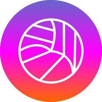 Volleyball Ball Vector Icon Design