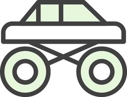 Truck Monster Vector Icon Design
