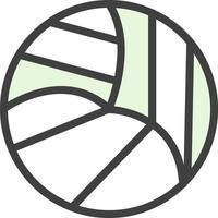 Volleyball Ball Vector Icon Design