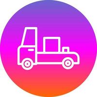 Truck Pickup Vector Icon Design