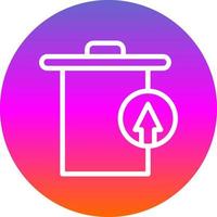 Trash Restore Alt Vector Icon Design
