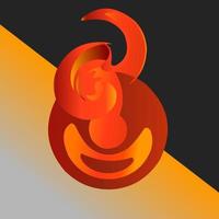 A logo or fire background vector