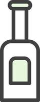 Wine Bottle Vector Icon Design