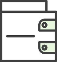 Wallet Vector Icon Design