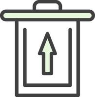 Trash Restore Vector Icon Design