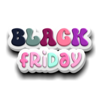 Black friday text png