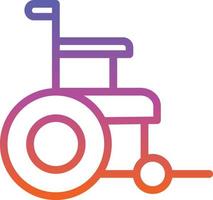 Wheelchair Vector Icon Design