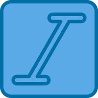 Italic Vector Icon Design