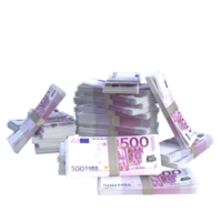 Euro Millionen 3D-Rendering png