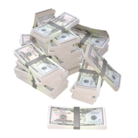 100 dollars miljoenen 3d renderen png