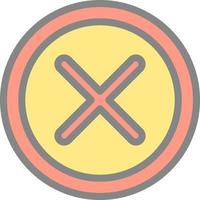Cross Vector Icon Design