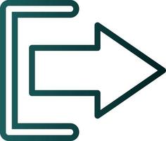 Log Out Vector Icon Design
