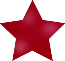 watercolour five-pointed star png