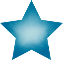 étoile à cinq branches aquarelle png