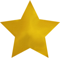 watercolour five-pointed star png