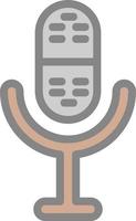 Mic Vector Icon Design