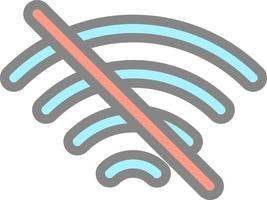 diseño de icono de vector wifi apagado