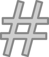 Hash Vector Icon Design