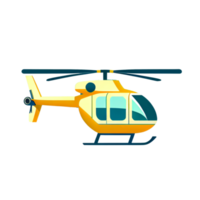 moderno piatto design di trasporto pubblico trasportabile elicottero per mezzi di trasporto nel città. png