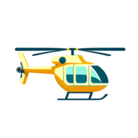 Modern flat design of Transport public transportable helicopter for transportation in city. png