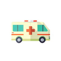 Modern flat design of Transport public transportable ambulance for transportation in city. png