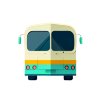 Modern flat design of Transport public transportable bus for transportation in city. png