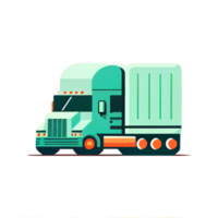 Modern flat design of Transport public transportable truck for transportation in city. png